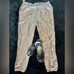 Sequin joggers